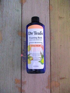 Dr Teals Stress Relief Foaming Bath with Pure Epsom Salt, Ginseng, Ginger...